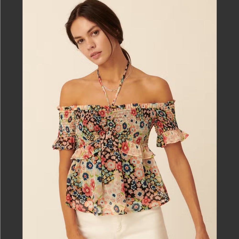 PROMESA OFF SHOULDER RUFFLE FLORAL TOP ❤️NEW COLLECTION IN STORES❤️